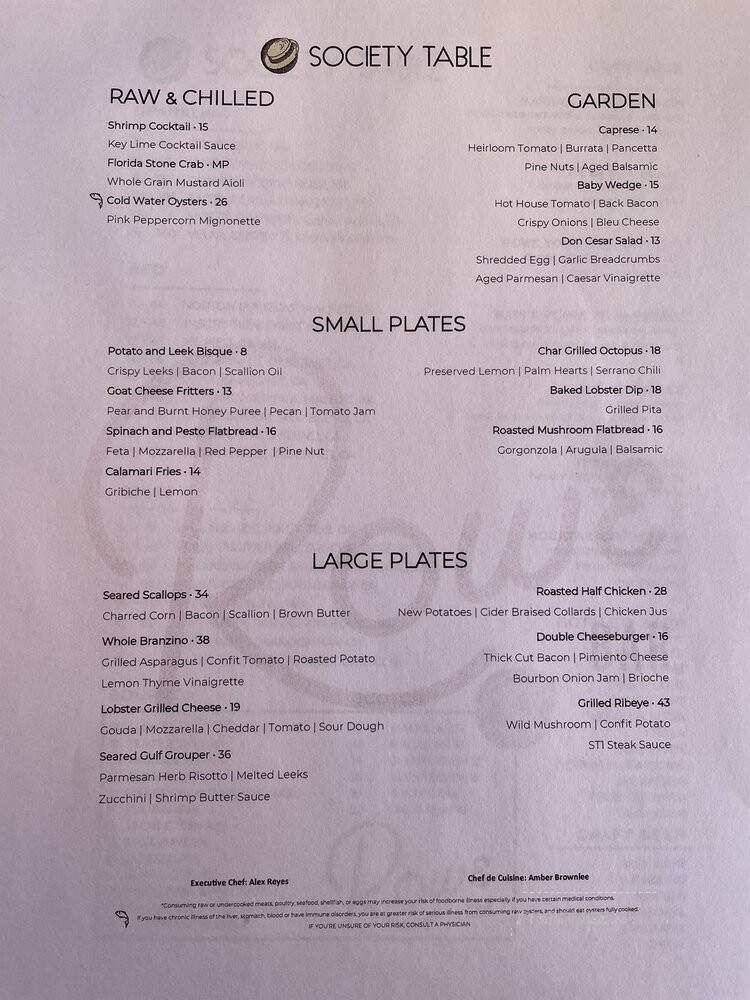 Sea Porch Cafe - St Pete Beach, FL menu_pic