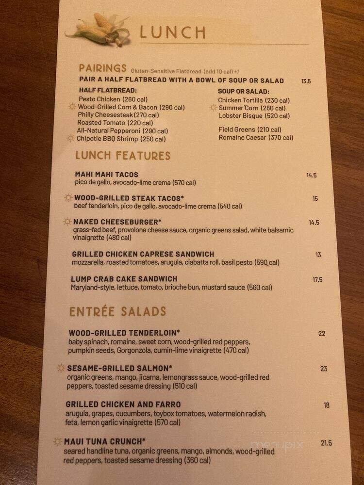 Seasons 52 - Orlando, FL menu_pic