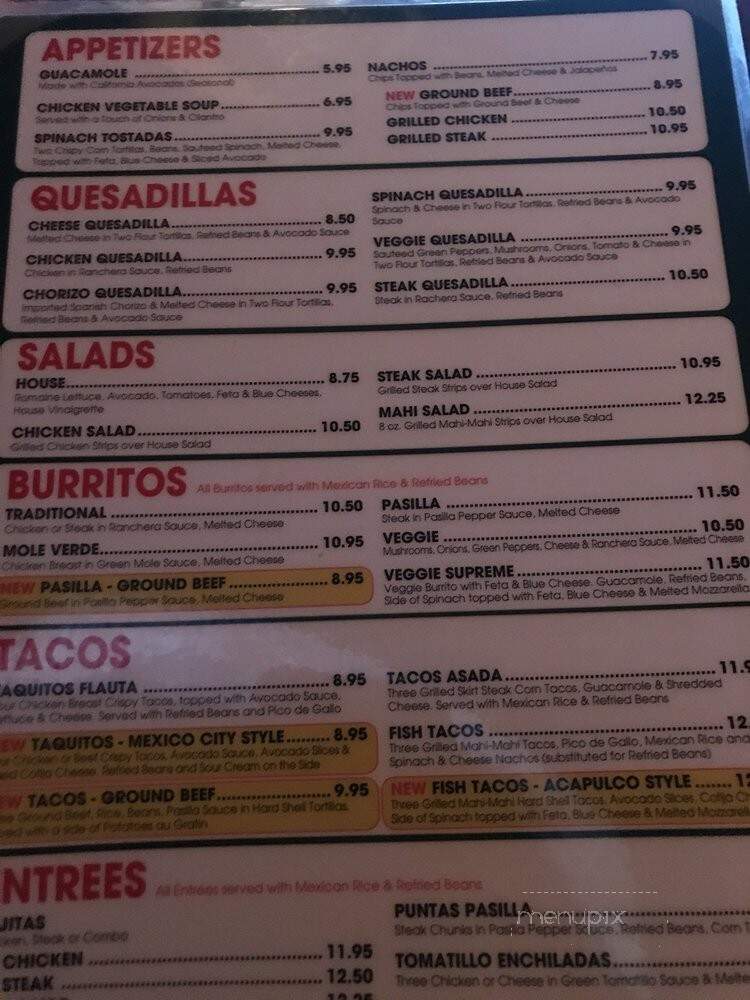 Senor Torito - Delray Beach, FL menu_pic
