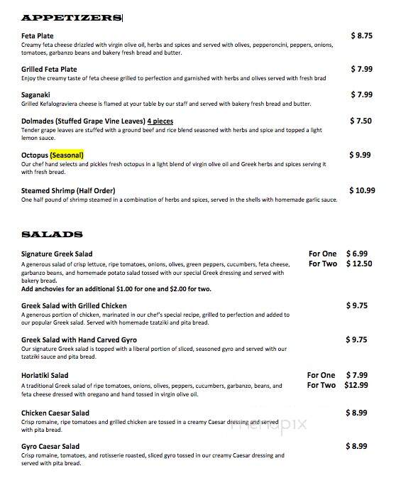 Seven Spring Souvlaki - New Port Richey, FL menu_pic