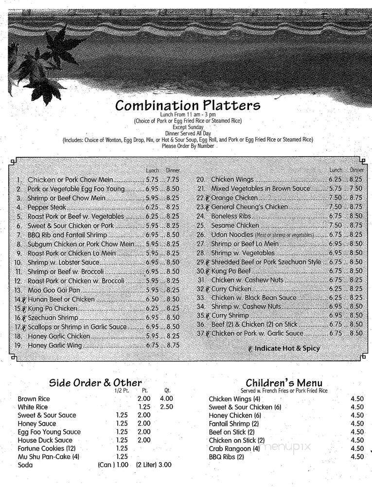 Shanghai Garden - Plantation, FL menu_pic