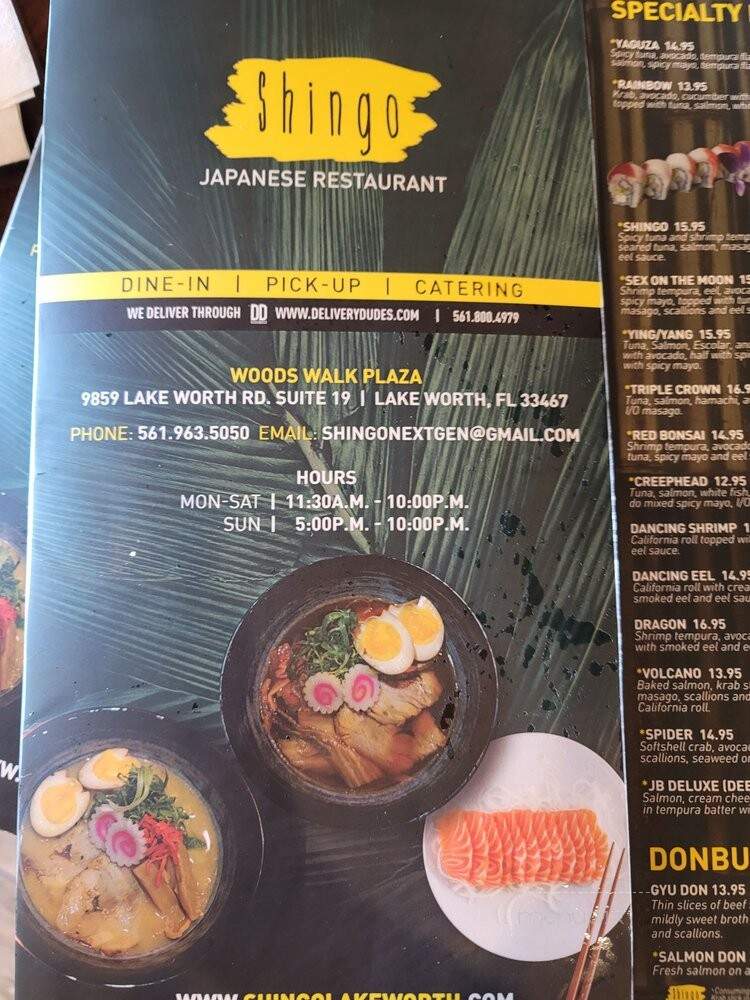 Shingo's Japanese Restaurant - Lake Worth, FL