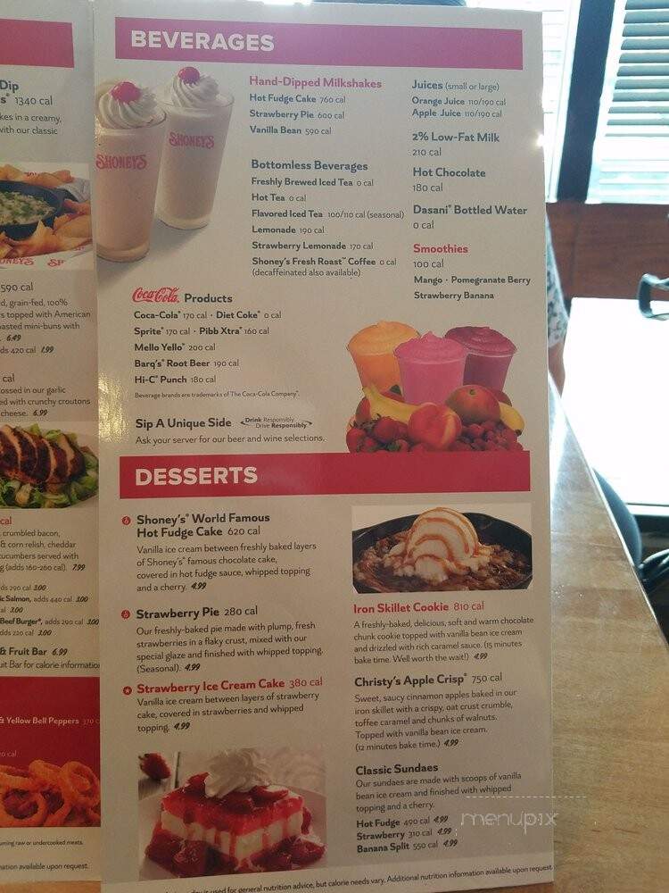 Shoney's - Orlando, FL menu_pic