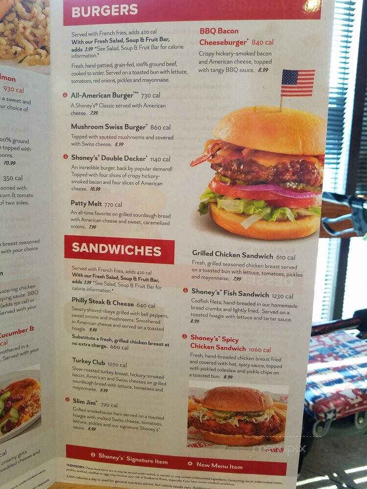 Shoney's - Orlando, FL menu_pic