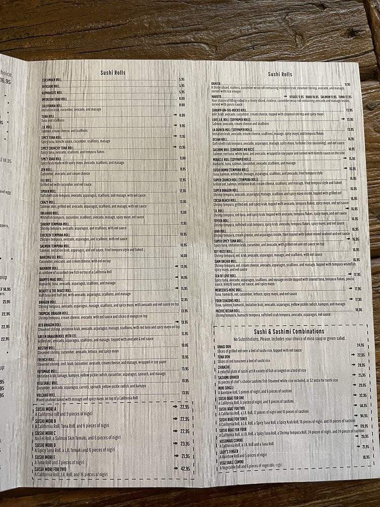Siam Orchid - Melbourne, FL menu_pic