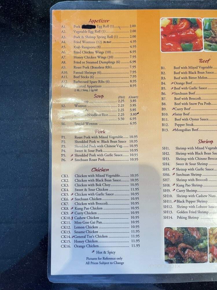South Garden Chinese Restaurant - Miami, FL menu_pic
