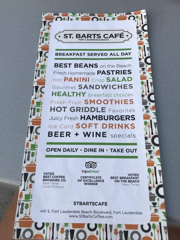 St Barts Coffee Co - Fort Lauderdale, FL menu_pic