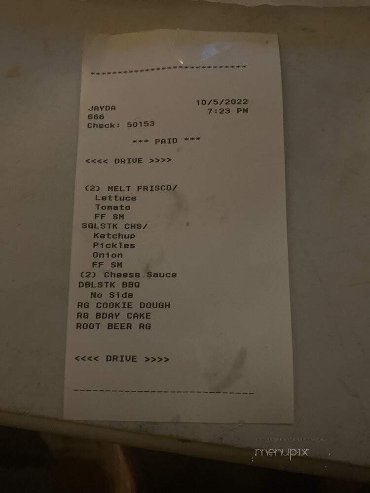 Steak 'n Shake - Sarasota, FL menu_pic