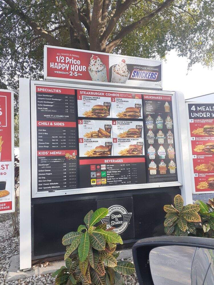 Steak 'n Shake - Brandon, FL menu_pic