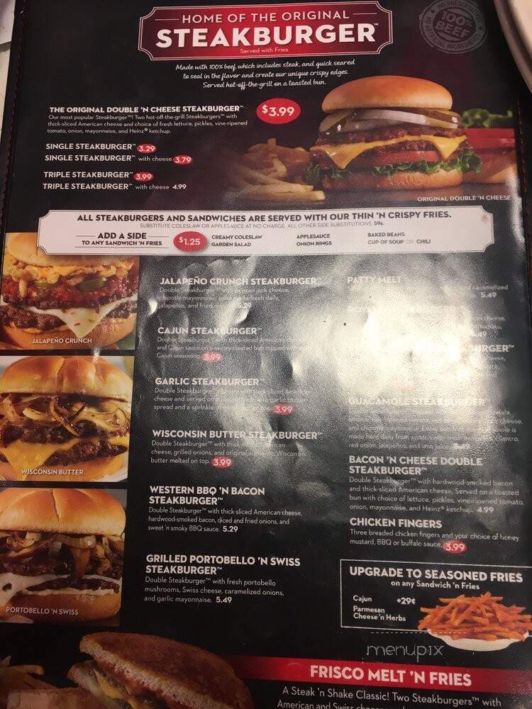 Steak 'n Shake - Daytona Beach, FL menu_pic