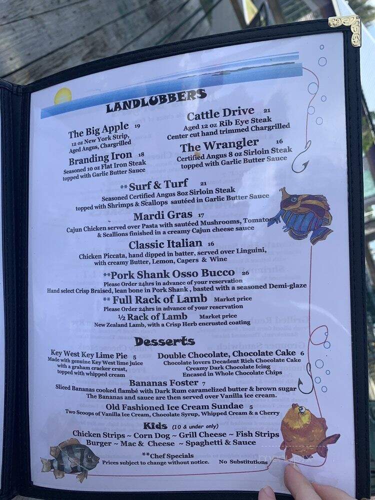Sunset Grill - St Marks, FL menu_pic