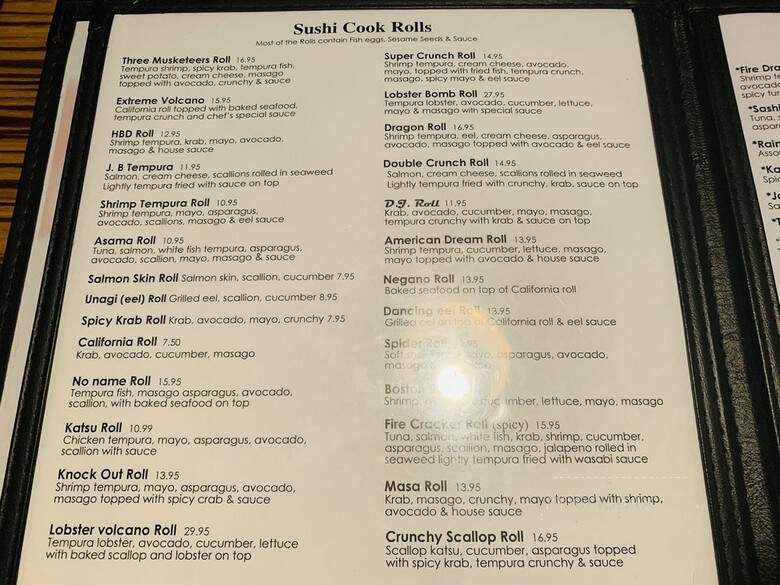 Sushi Masa Japanese Restaurant - Boca Raton, FL menu_pic
