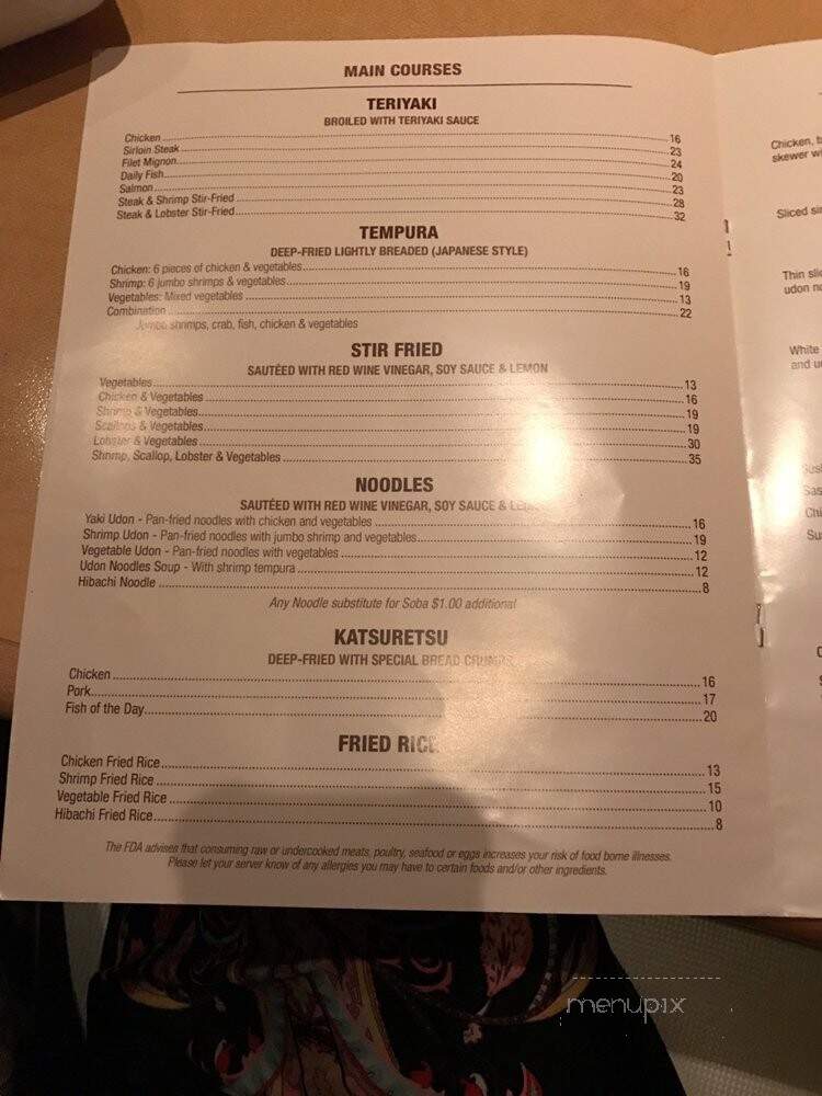 Sushi Ray Japanese Restaurant - Boca Raton, FL menu_pic