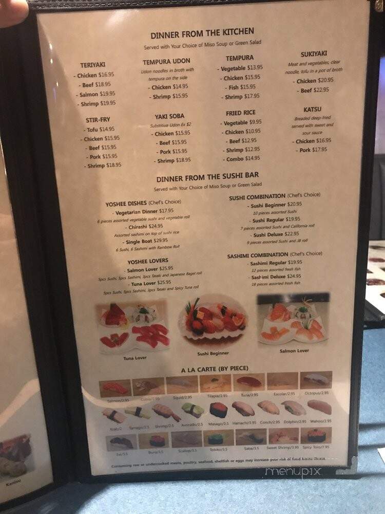 Sushi Yoshee Korean Japanese Restaurant - Boca Raton, FL menu_pic