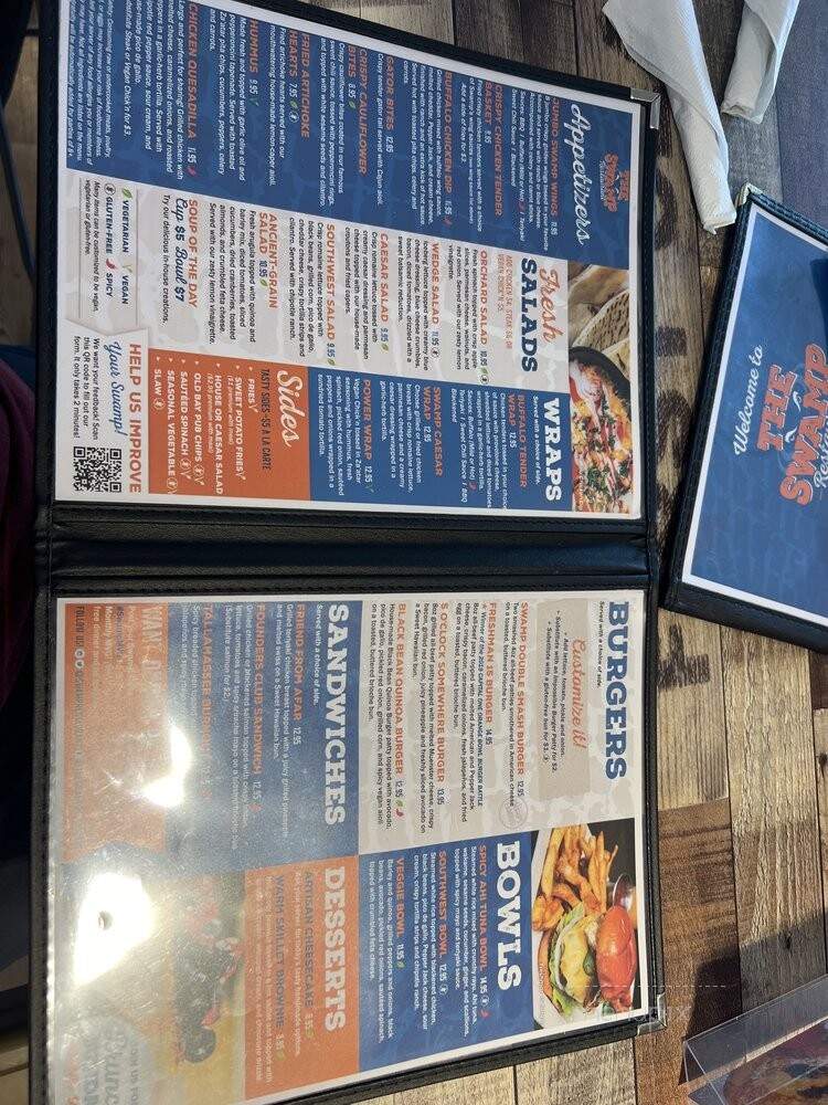 Swamp Restaurant - Gainesville, FL menu_pic