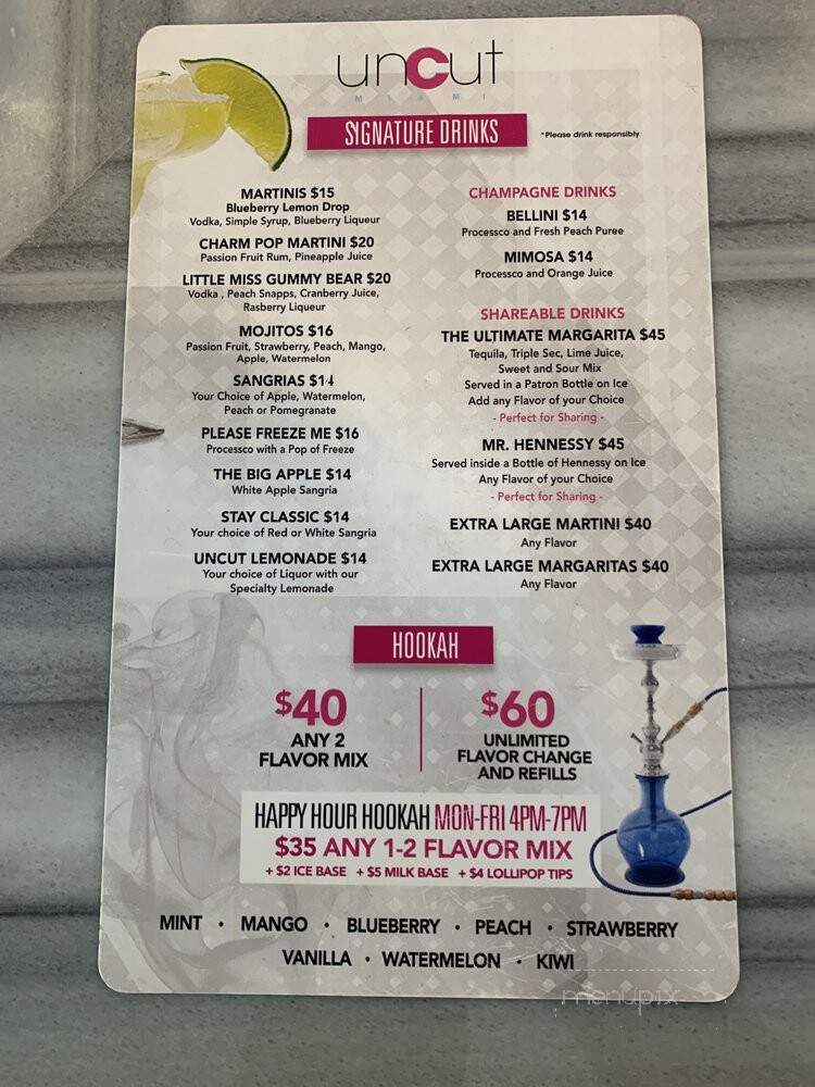 Sylvano South - Miami Beach, FL menu_pic