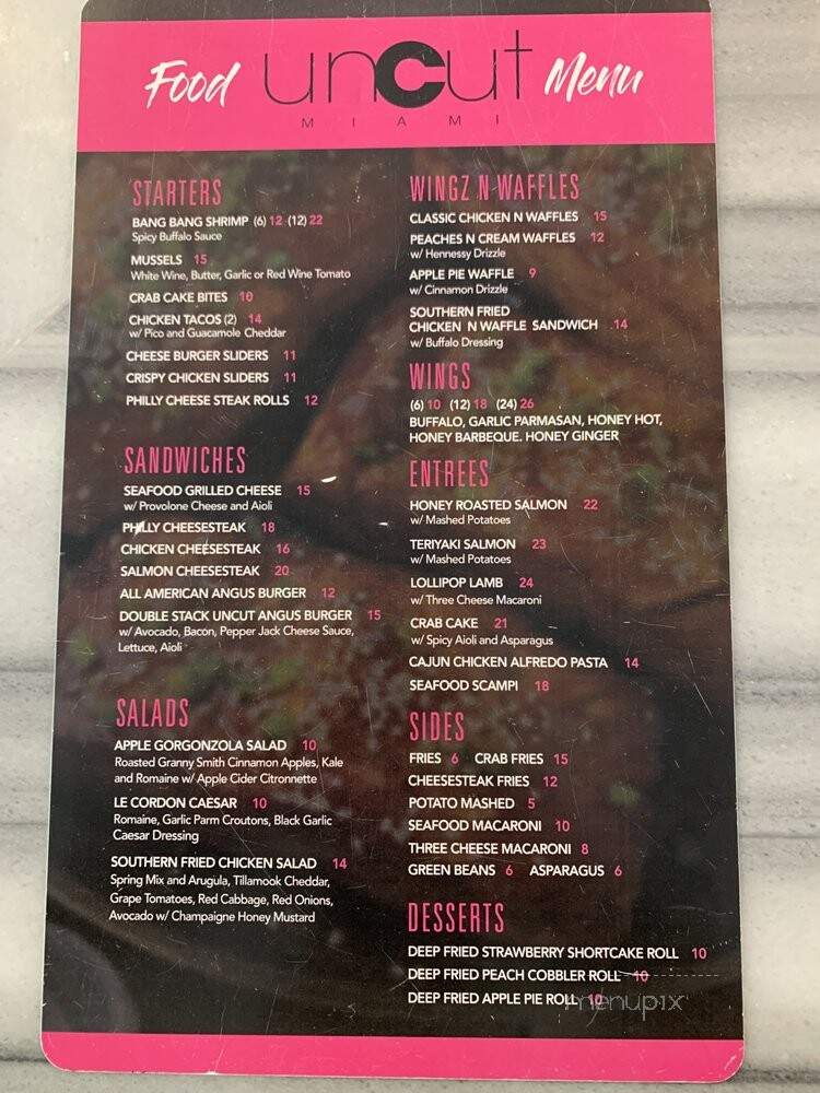 Sylvano South - Miami Beach, FL menu_pic