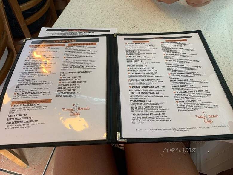 Tasti Cafe - Miami Beach, FL menu_pic