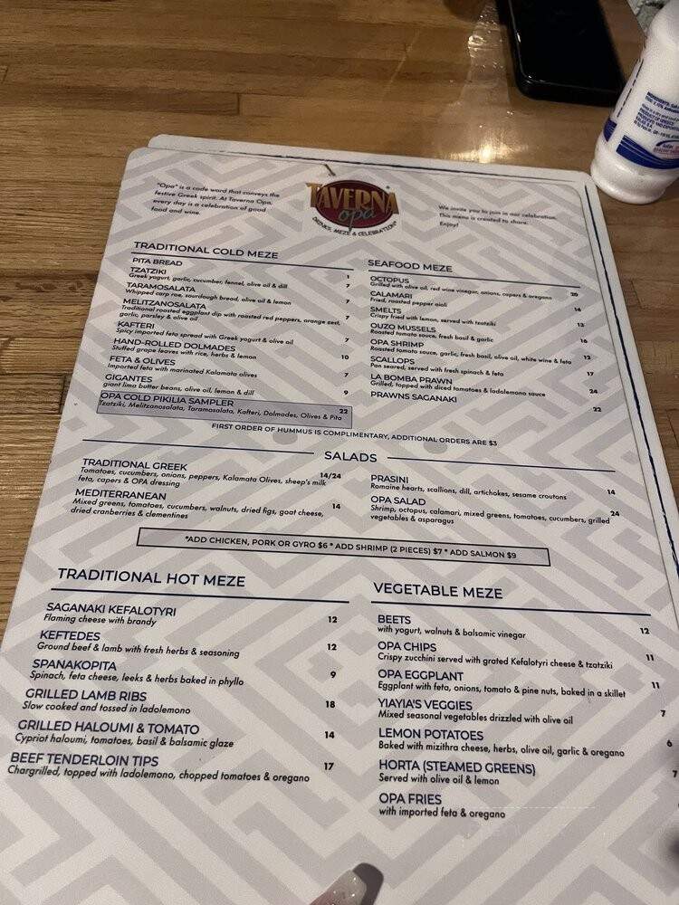 Taverna Santorini - Hollywood, FL menu_pic