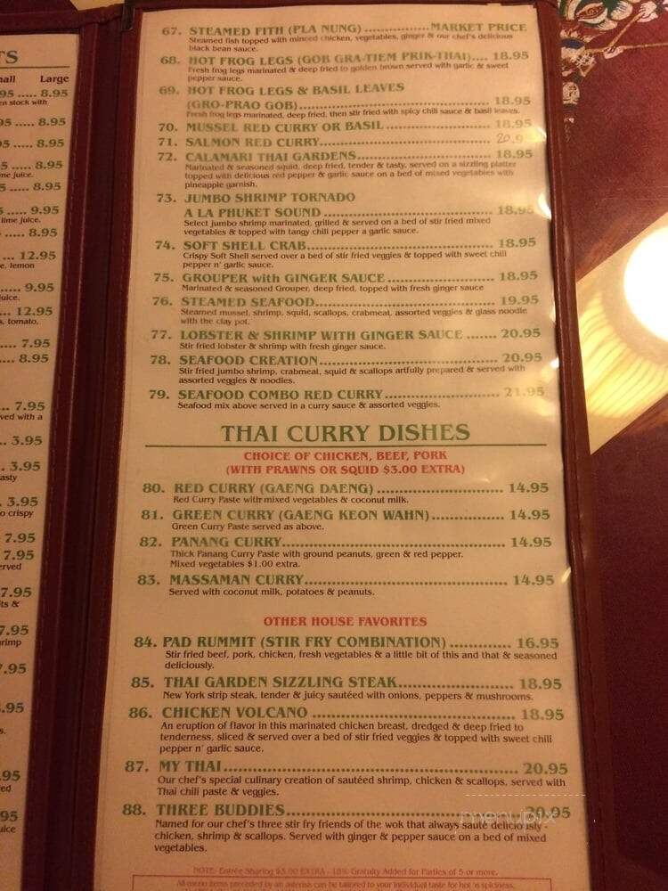 Thai Gardens - Fort Myers, FL menu_pic