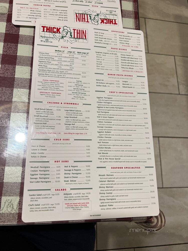 Thick & Thin Pizza & Restaurant - Boca Raton, FL