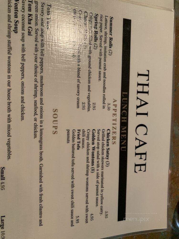 Thai Cafe - Orlando, FL menu_pic