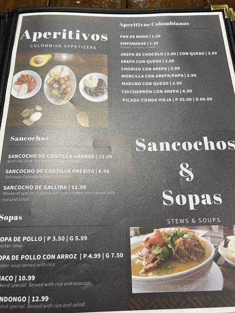 Tienda Vieja - Hollywood, FL menu_pic