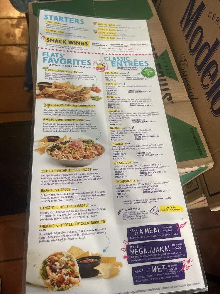 Tijuana Flats - Lake Mary, FL menu_pic