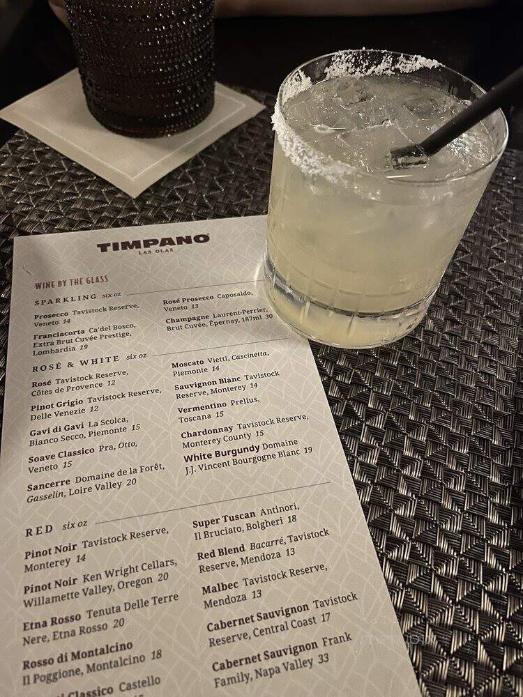 Timpano Restaurant - Fort Lauderdale, FL menu_pic