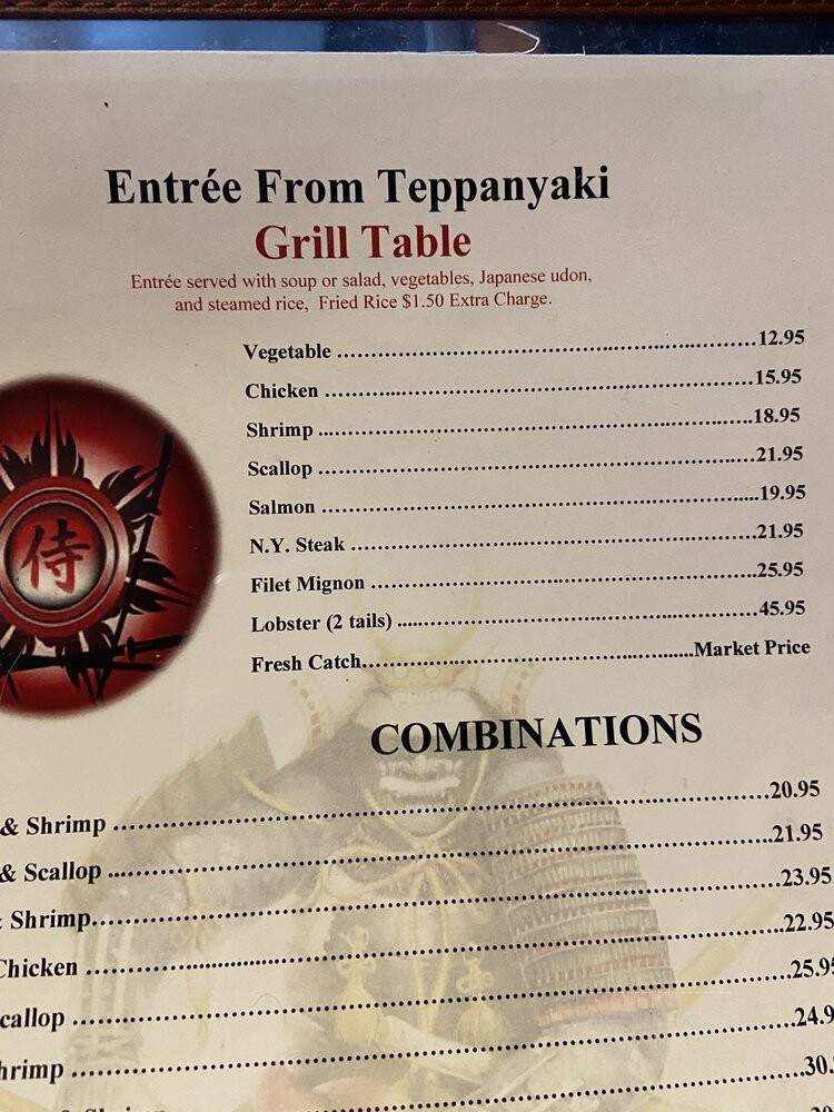 Tony Sushi Steakhouse - Ocala, FL menu_pic