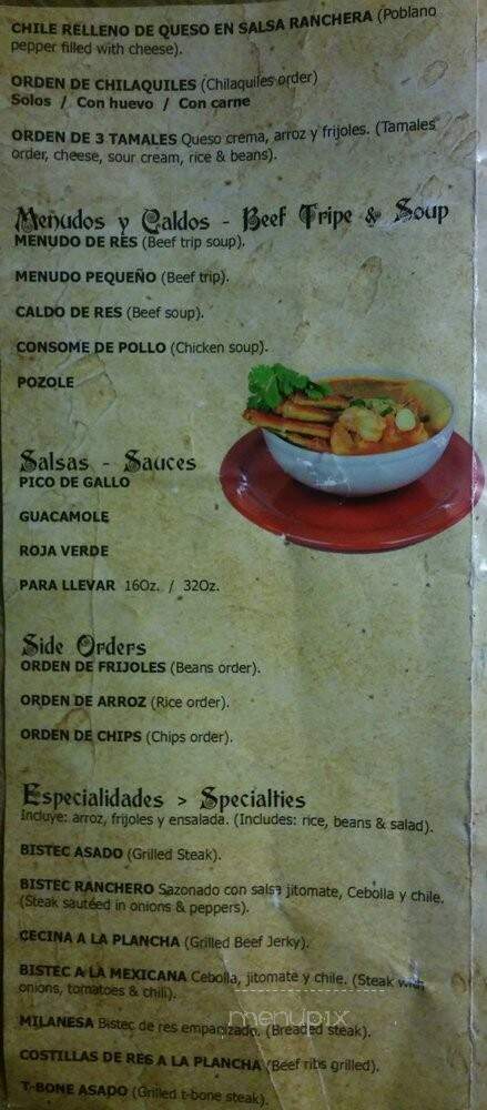 Tortilleia La Mexicana - Sanford, FL menu_pic