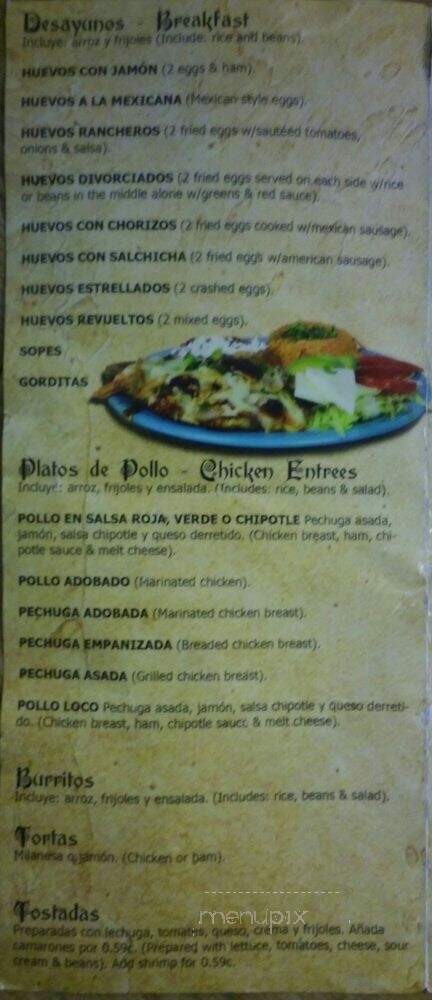 Tortilleia La Mexicana - Sanford, FL menu_pic