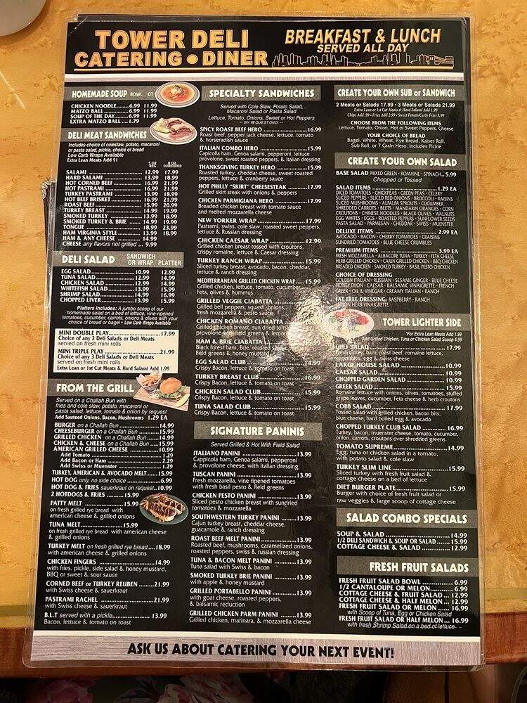 Tower Deli & Diner - Davie, FL menu_pic