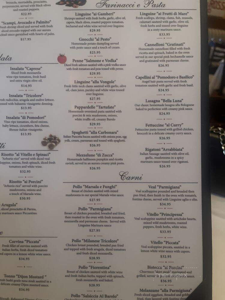 Trattoria Luna - Miami, FL menu_pic