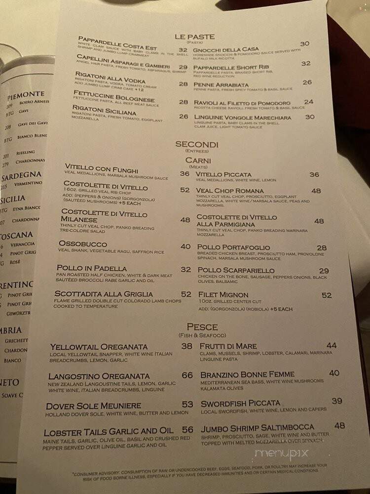 Trattoria Romana - Boca Raton, FL menu_pic