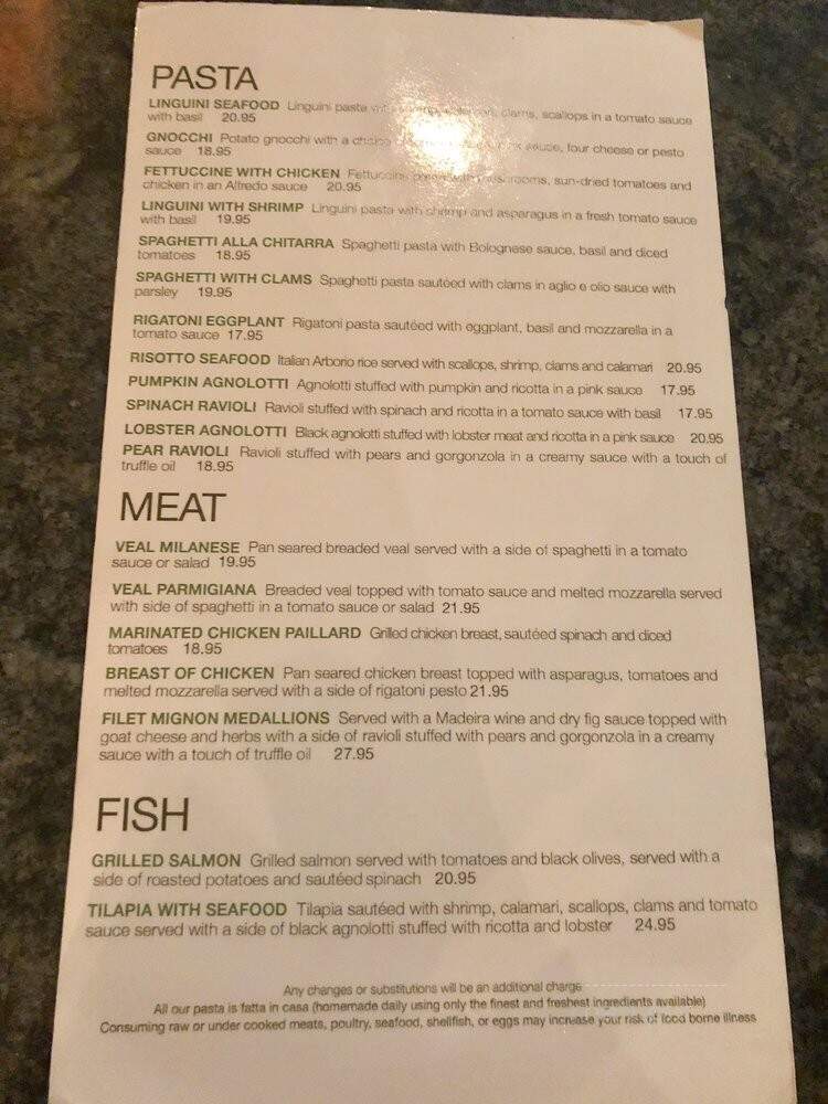 Tutto Pasta - Miami, FL menu_pic
