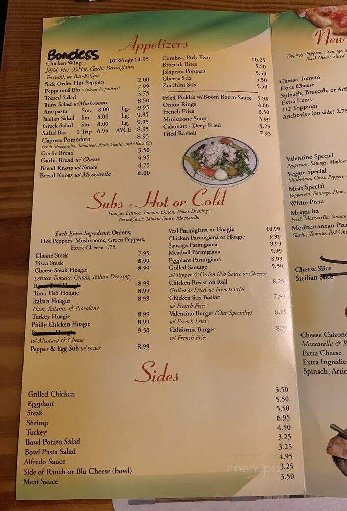 Valentino's New York Style - Titusville, FL menu_pic