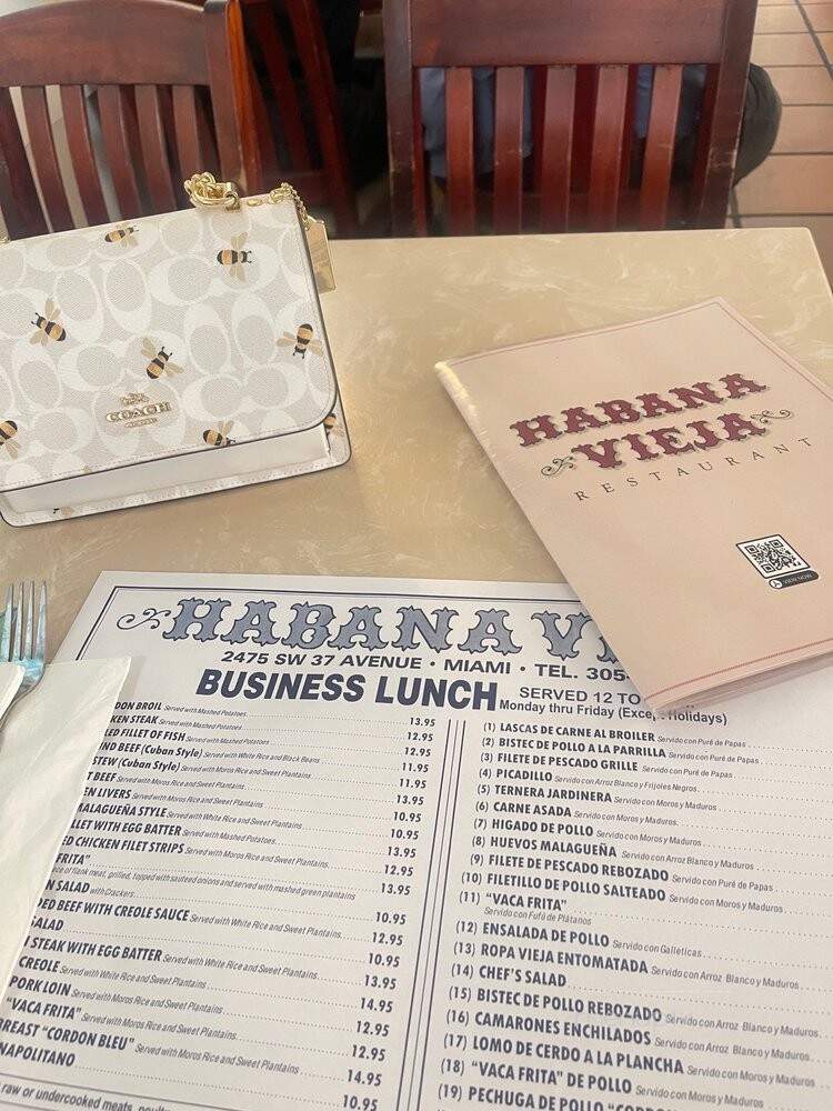 Vieja Habana - Coral Gables, FL menu_pic