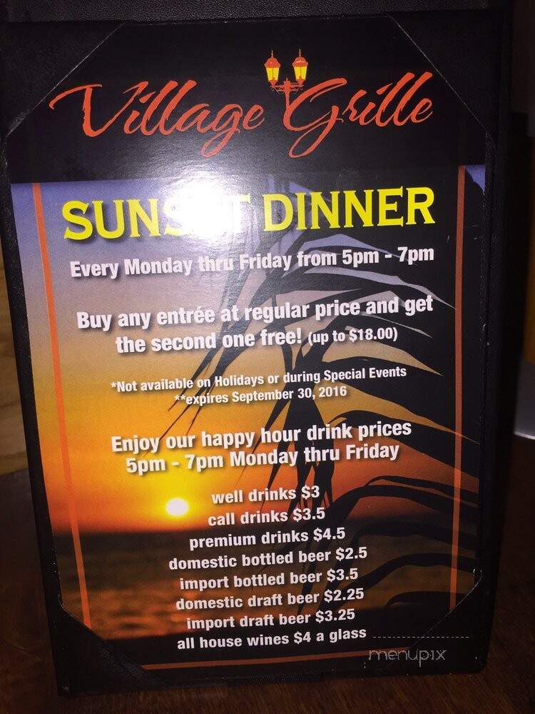 Village Grille - Lauderdale By Sea, FL menu_pic
