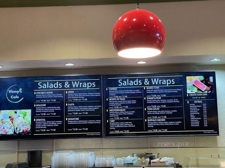 Vinny's Cafe - Boca Raton, FL menu_pic