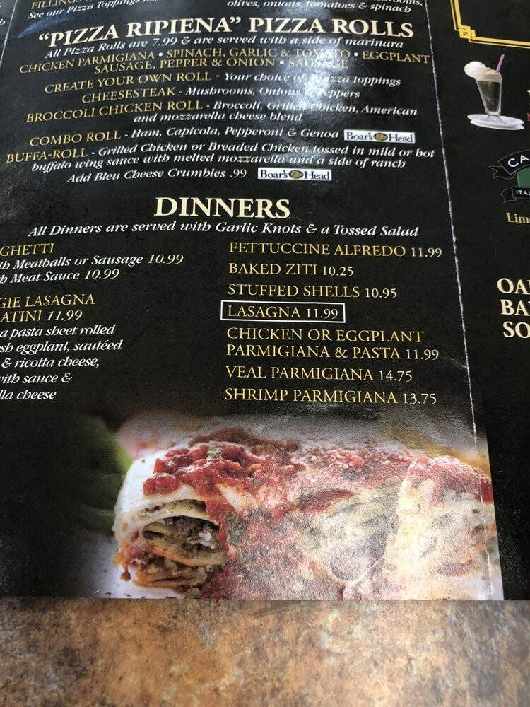 Vitorios Pizza - Vero Beach, FL menu_pic