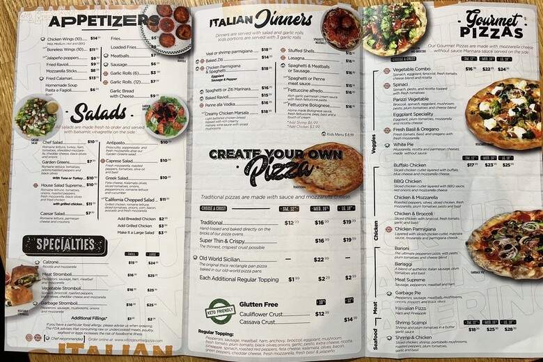 Vito's Gourmet Pizza - Coral Springs, FL menu_pic
