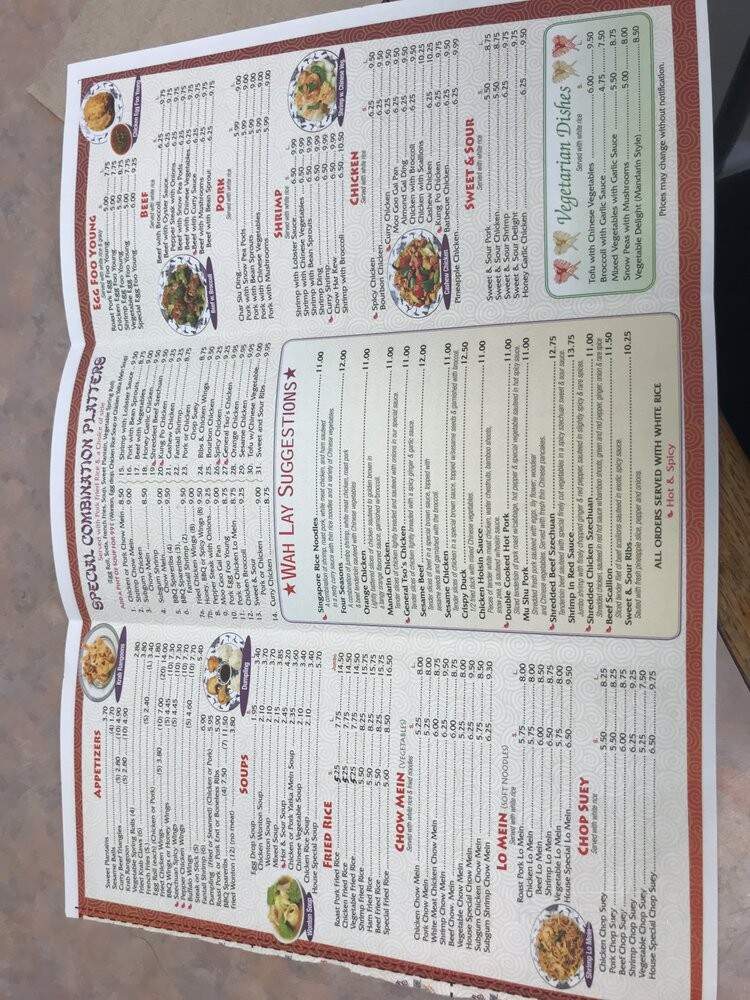 Wah Lay Chinese Restaurant - Miramar, FL menu_pic