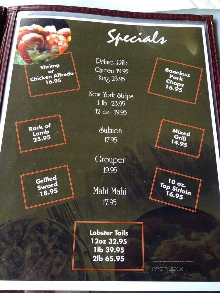 Waterfront - Sarasota, FL menu_pic