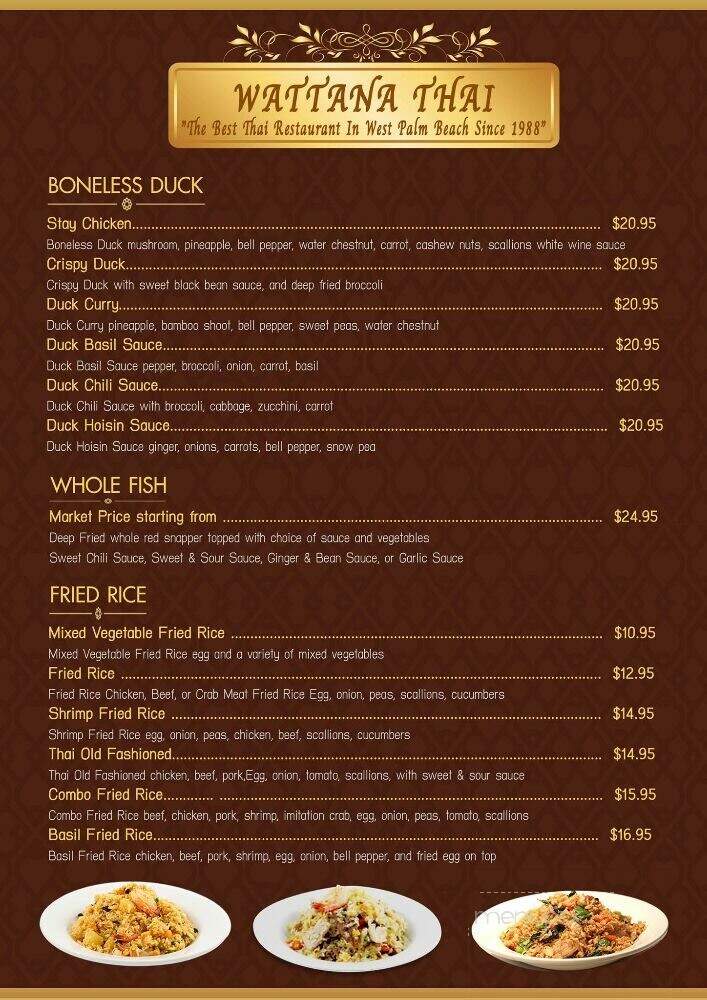Wattana Thai Restaurant - West Palm Beach, FL