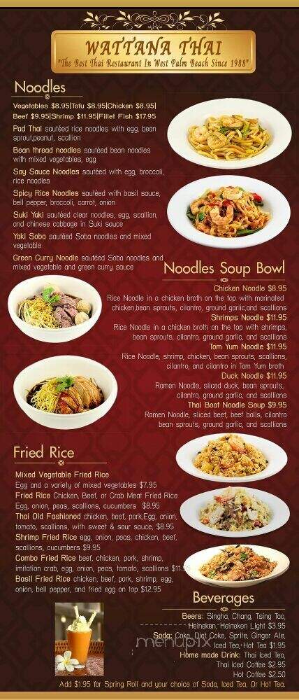 Wattana Thai Restaurant - West Palm Beach, FL