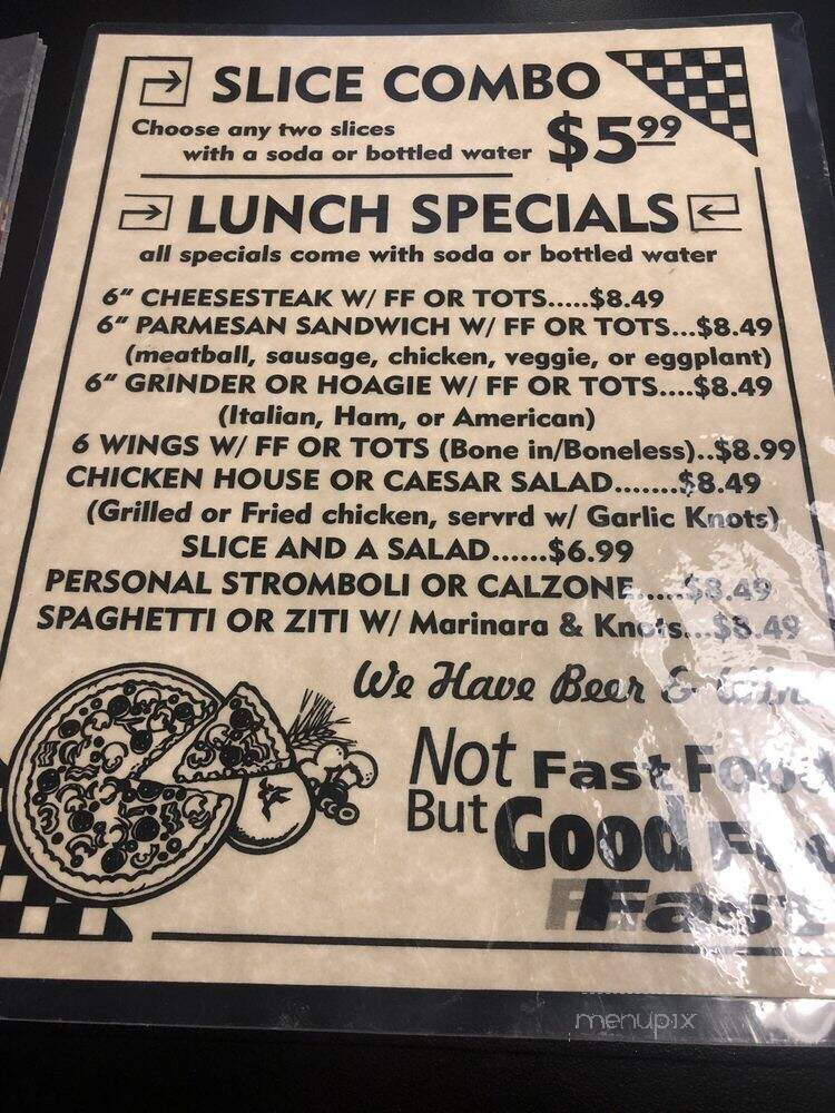 Westshore Pizza Xvii - Tampa, FL menu_pic