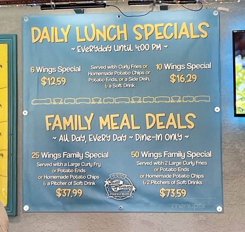 Wings 'n Things Restaurant - Wilton Manors, FL menu_pic