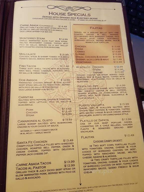 Zapatas Border Cafe - Port St Lucie, FL menu_pic