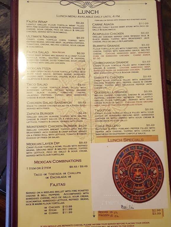 Zapatas Border Cafe - Port St Lucie, FL menu_pic